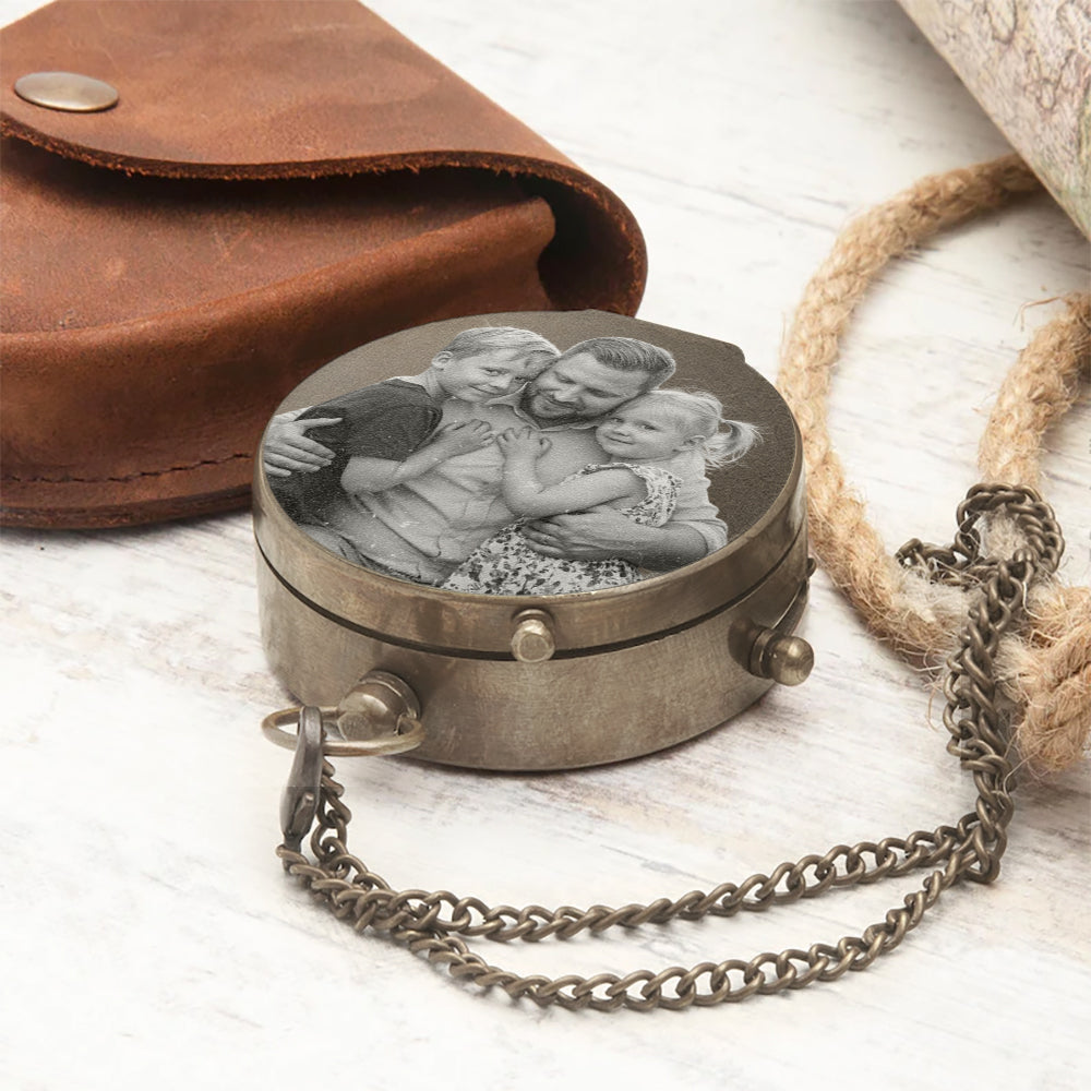 Forget Father's Day We Love You Every Day - Personalized Father Compass
