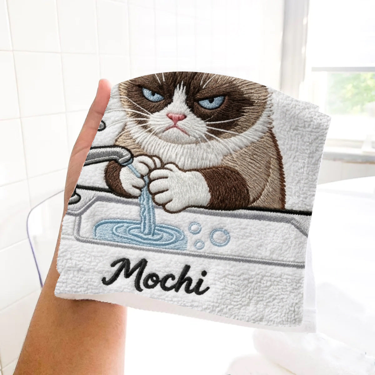 Please Wash & Dry Your Hands - Personalized Dog Towel