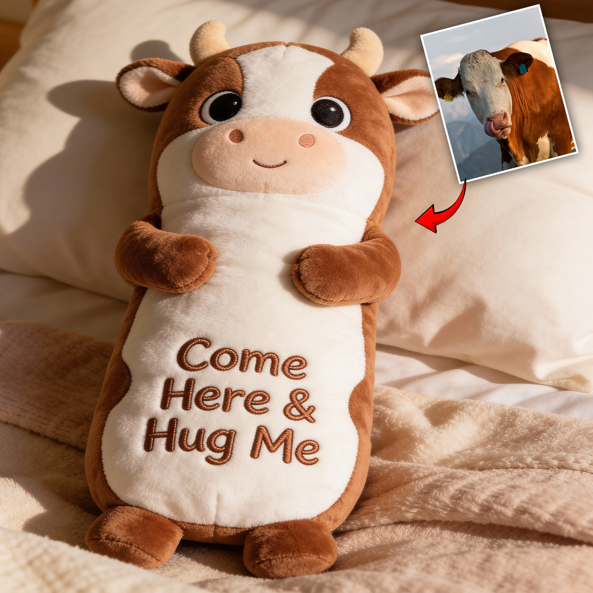 Pet Pillow Cuddle, Comfort Pillow - Personalized Dog Faux Fur Shaped Pillow