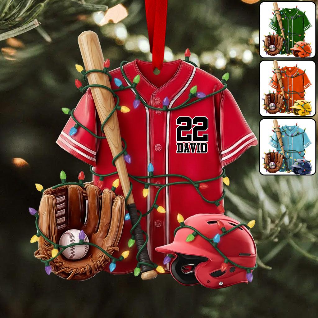 Baseball Life - Personalized Baseball Ornament
