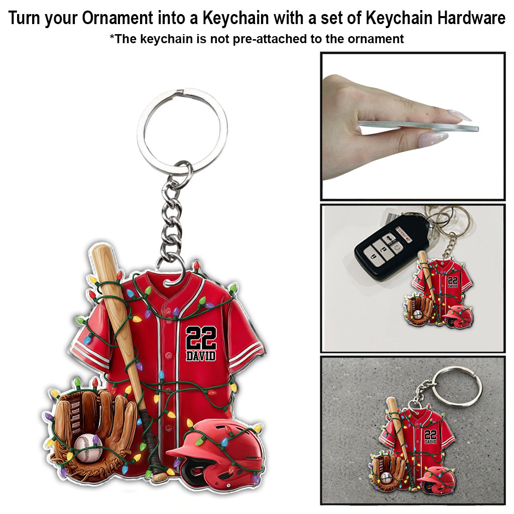 Baseball Life - Personalized Baseball Ornament