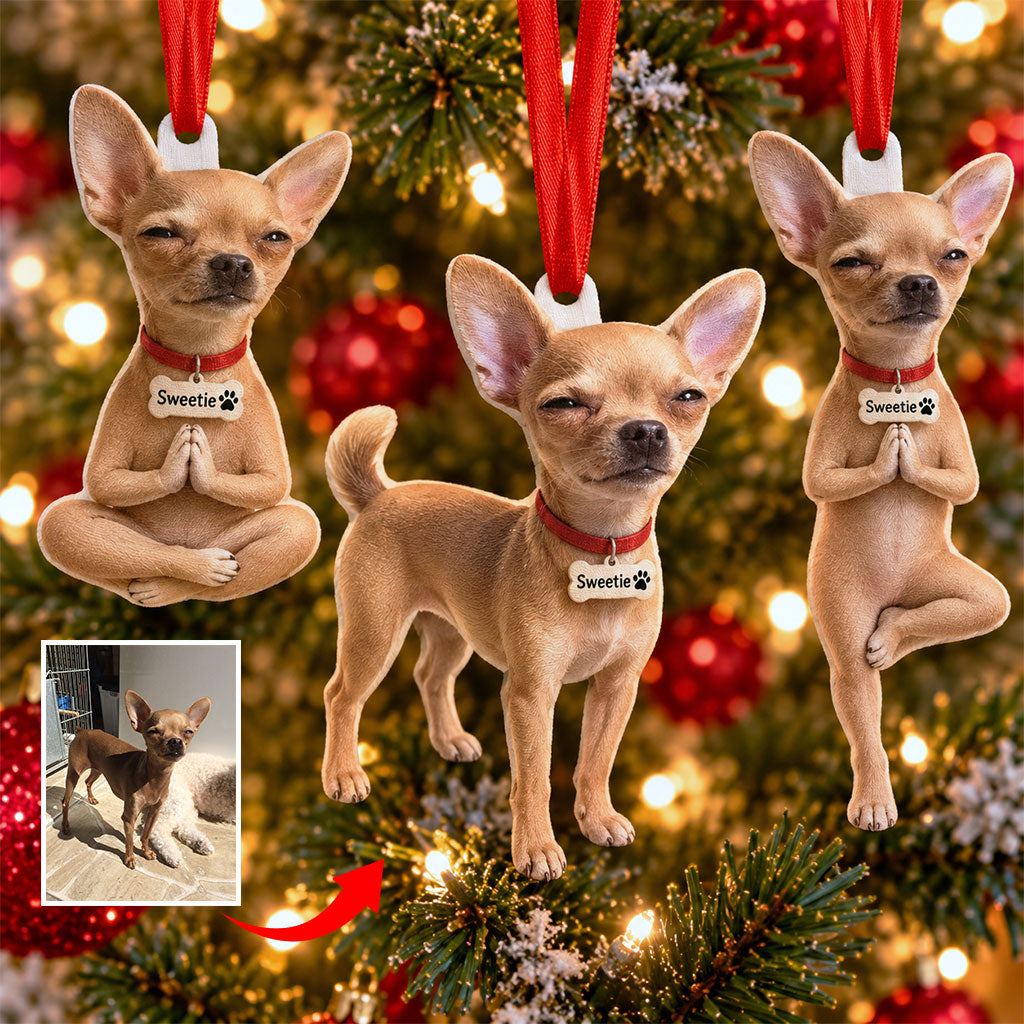 Any Funny Pet Photo - Personalized Dog Poseable Doll Ornament