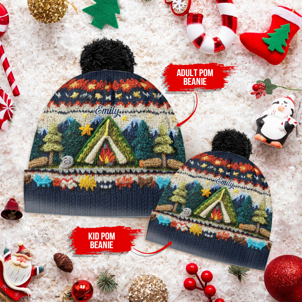 Love Camping - Personalized Camping Beanie Hat