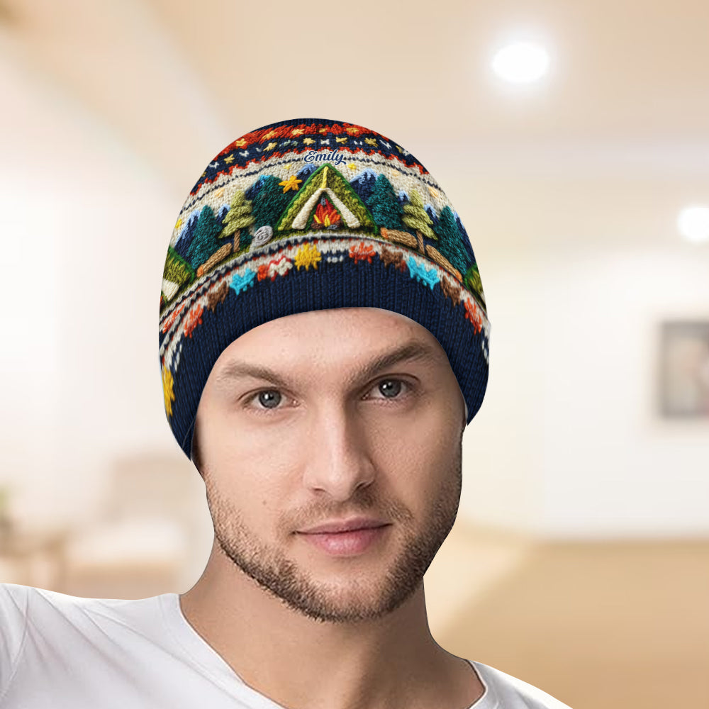 Love Camping - Personalized Camping Beanie Hat
