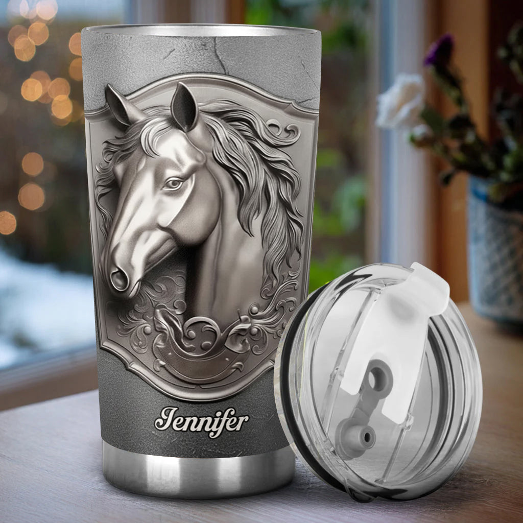 Love Horses - Personalized Horse Tumbler