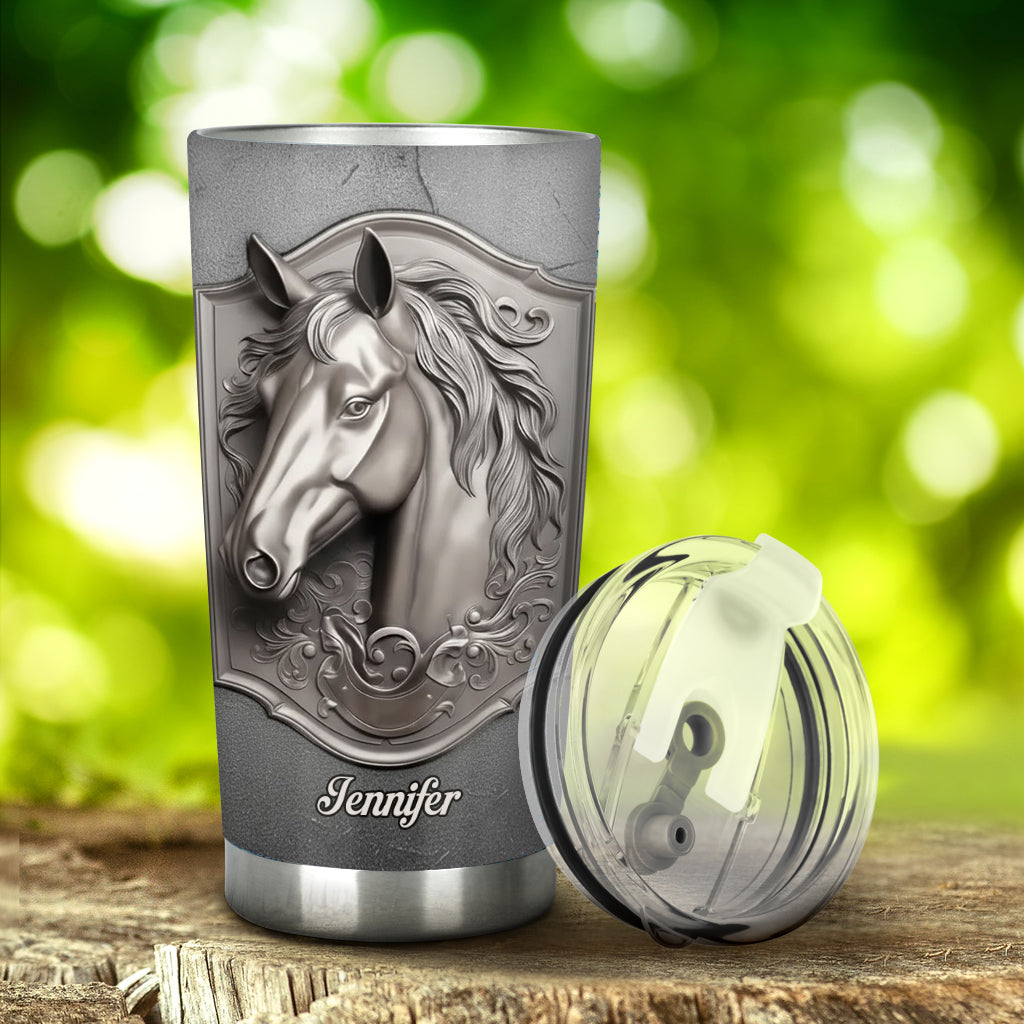 Love Horses - Personalized Horse Tumbler