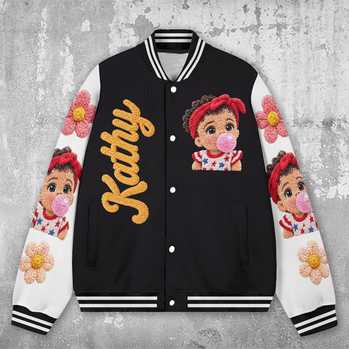 Custom Any Photo - Personalized Kid Varsity Jacket