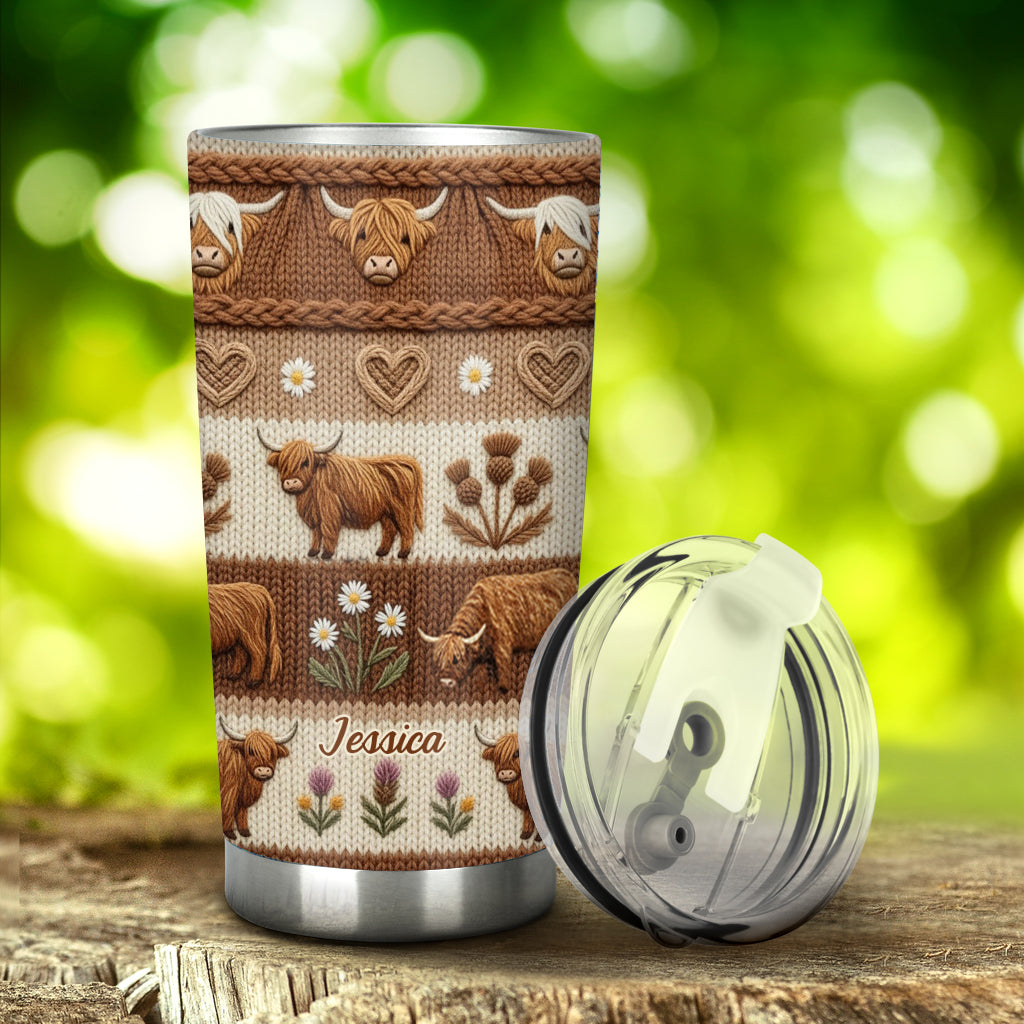 Love Highland Cows - Personalized Highland Cow Tumbler