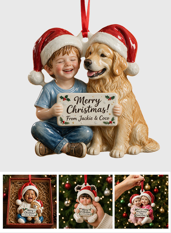 Custom From Any Photo - Personalized Kid Premium 3D Ornament