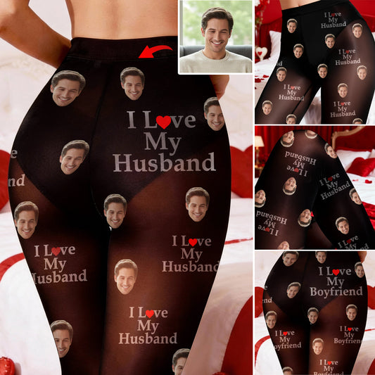 I Love You - Personalized Couple Women Pantyhose Tights
