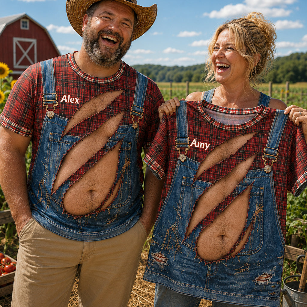 Farmer Funny Gift - Personalized Farmer All Over Shirt