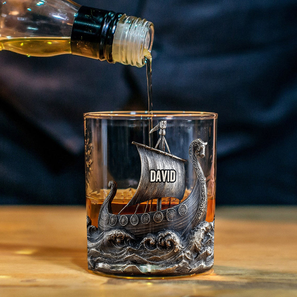 Esprit Viking - Verre à whisky Viking personnalisé