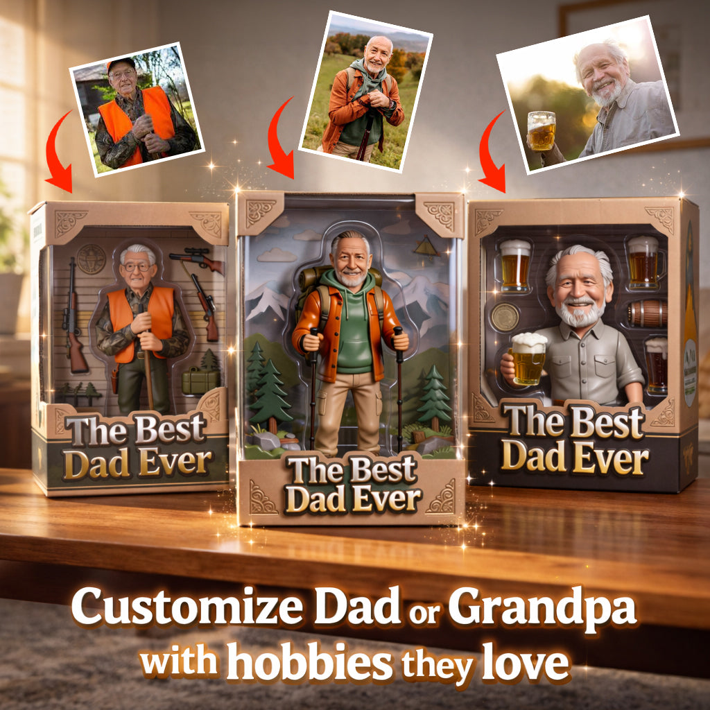 Father Gift, Customize Father With Hobby - Personalized Father Custom Shaped Acrylic Plaque