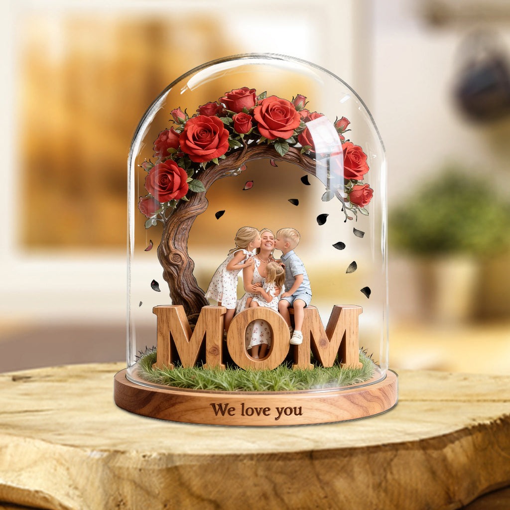 Arbre généalogique - Plaque acrylique personnalisée « Mère » en forme de carte de naissance