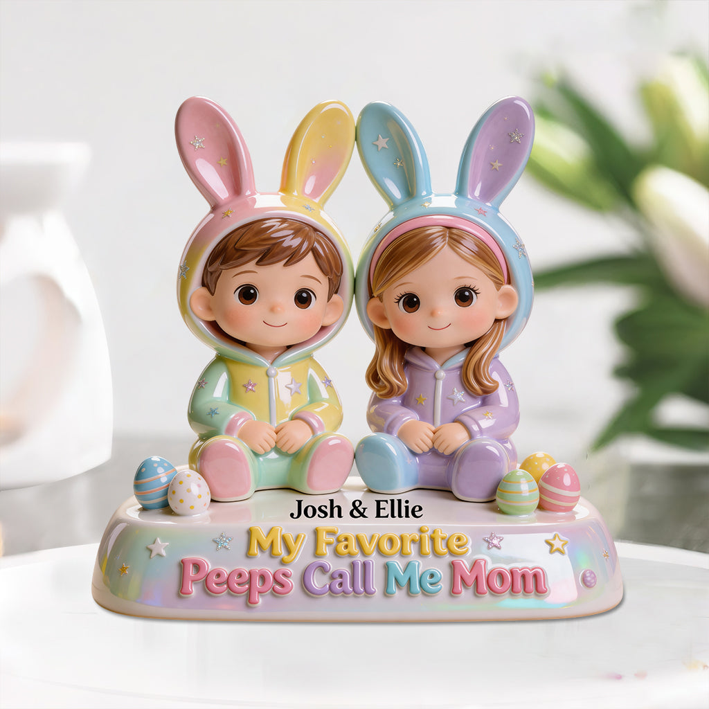 My Favourite Peeps Call Me Grandma - Personalized Grandma Custom Shaped Acrylic Plaque