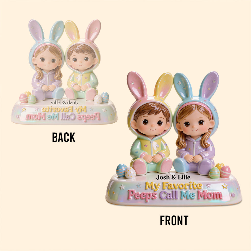 My Favourite Peeps Call Me Grandma - Personalized Grandma Custom Shaped Acrylic Plaque