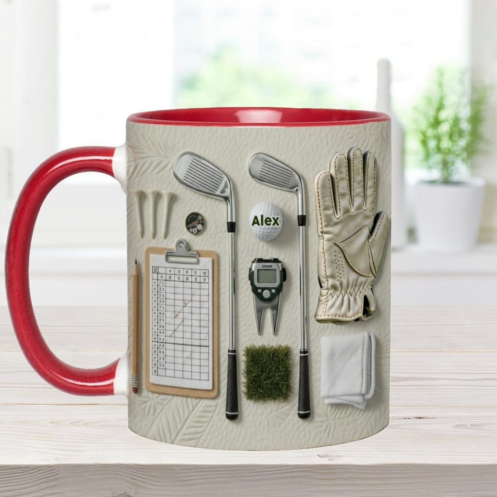 Live Love Golf - Personalized Golf Accent Mug