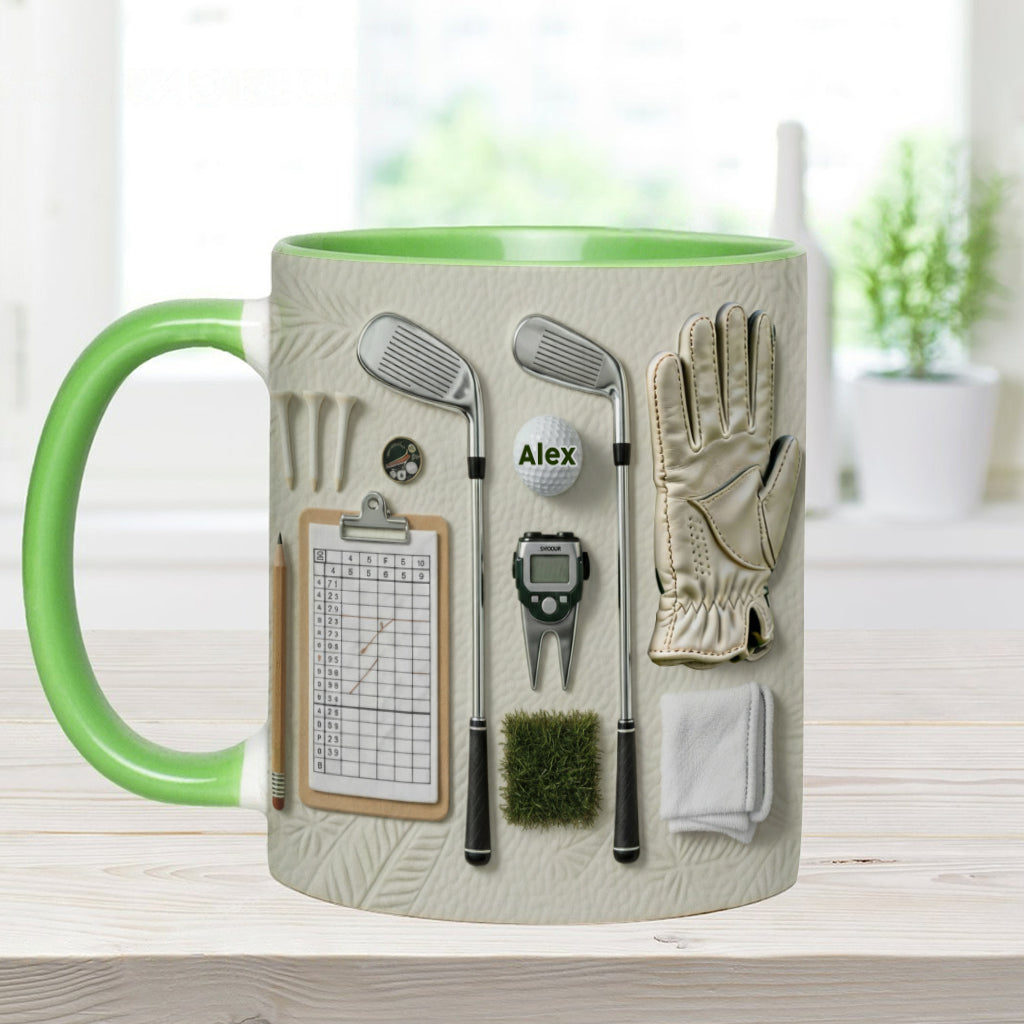 Live Love Golf - Personalized Golf Accent Mug
