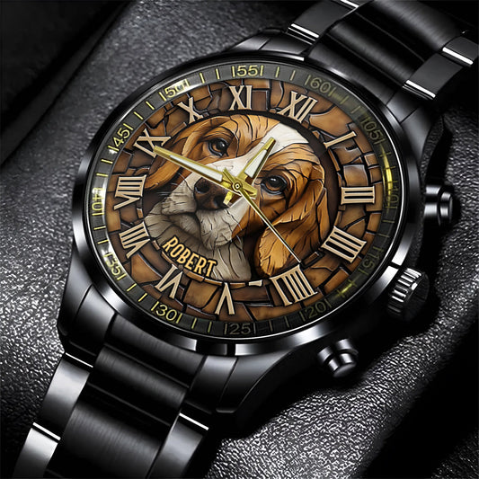 Montre-bracelet personnalisée Brave Beagle - Chien