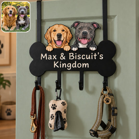 Furry Friends Only - Personalized Dog Metal Door Hooks