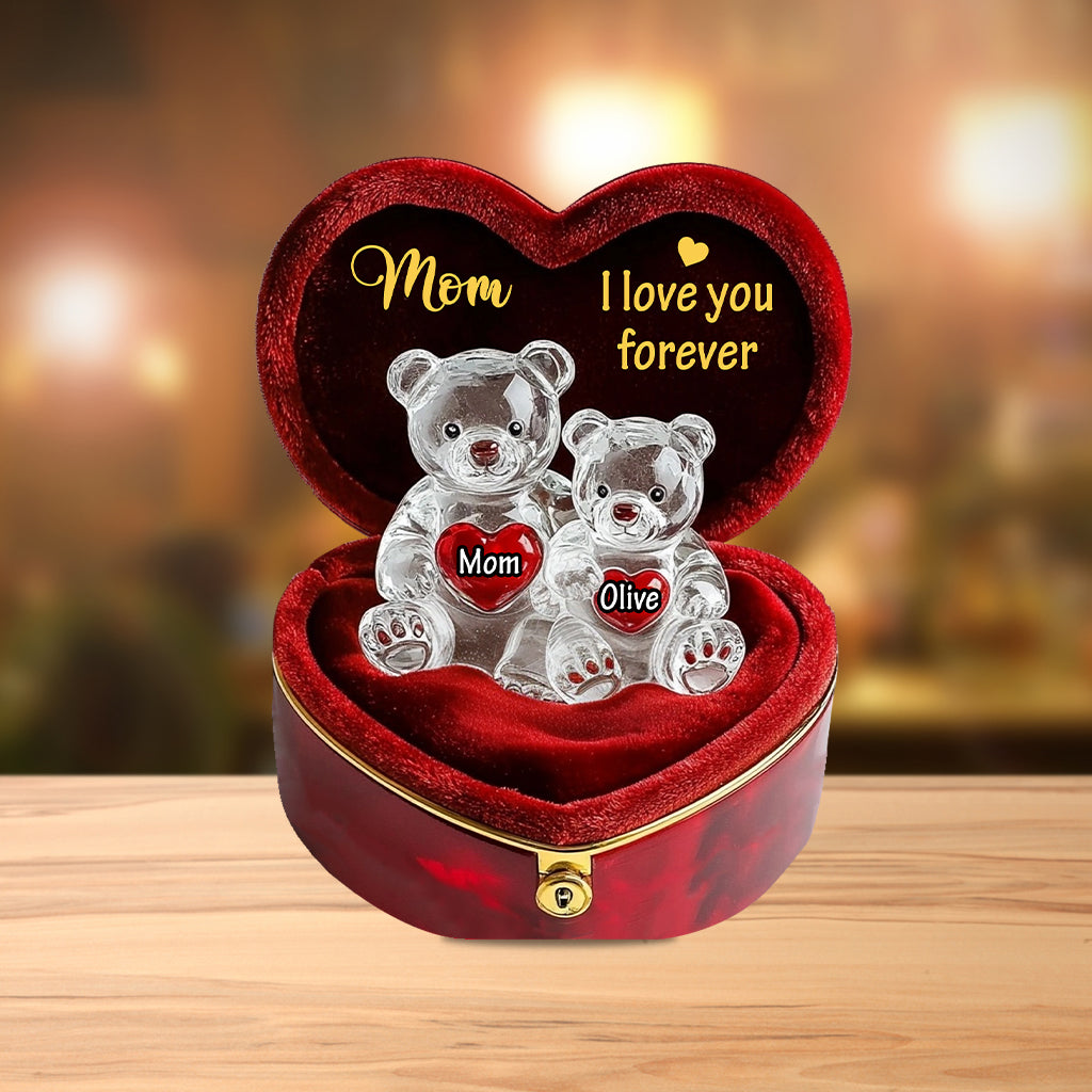I Love You Mom - Personalized Mother Custom Shaped Acrylic Plaque