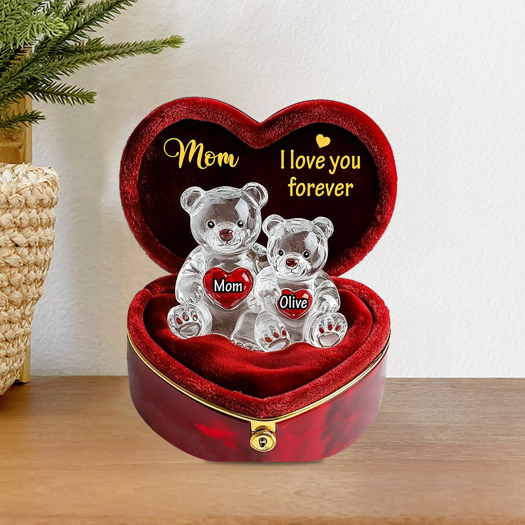 I Love You Mom - Personalized Mother Custom Shaped Acrylic Plaque