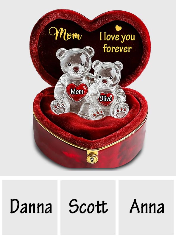 I Love You Mom - Personalized Mother Custom Shaped Acrylic Plaque