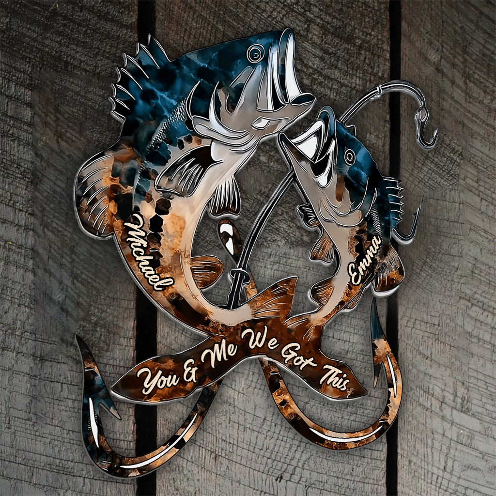 We Reel For Life - Personalized Fishing Cut Metal Sign