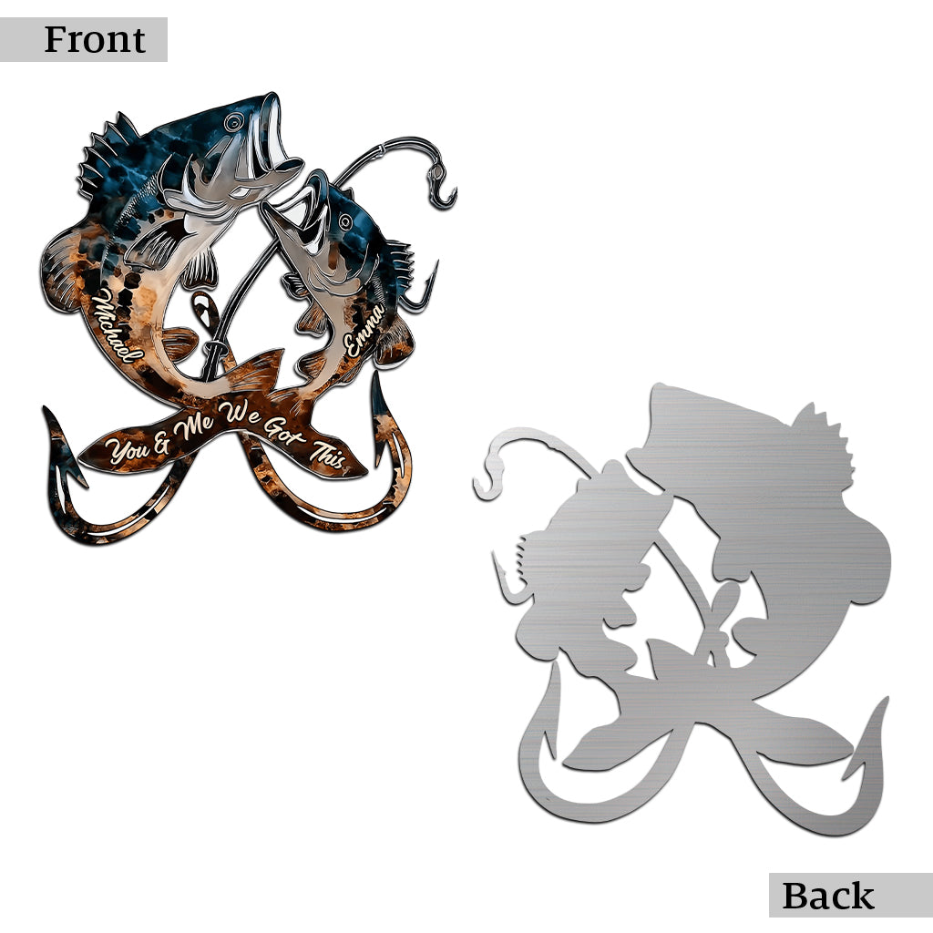 We Reel For Life - Personalized Fishing Cut Metal Sign