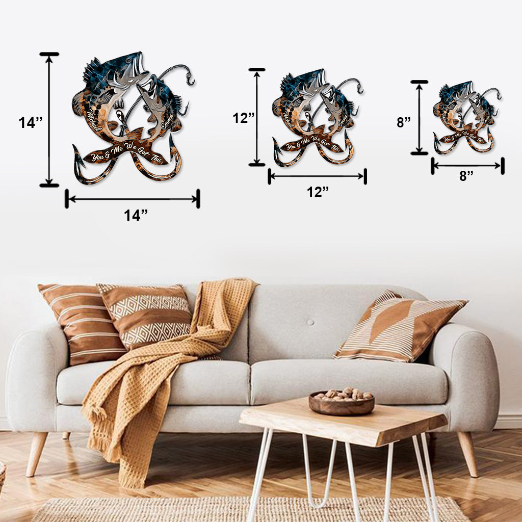 We Reel For Life - Personalized Fishing Cut Metal Sign