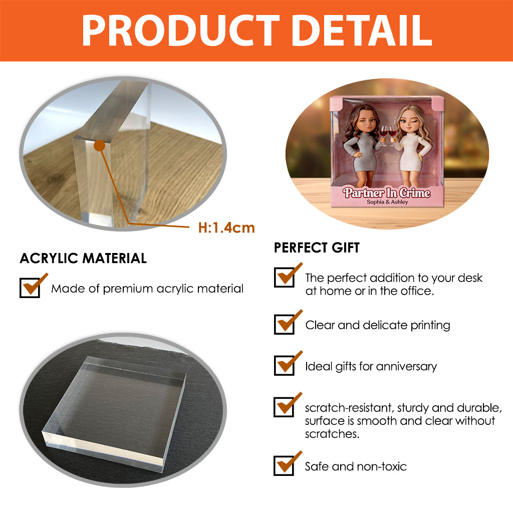 Individuell gestaltbare Acrylplakette in Wunschform – nach Foto anfertigen lassen