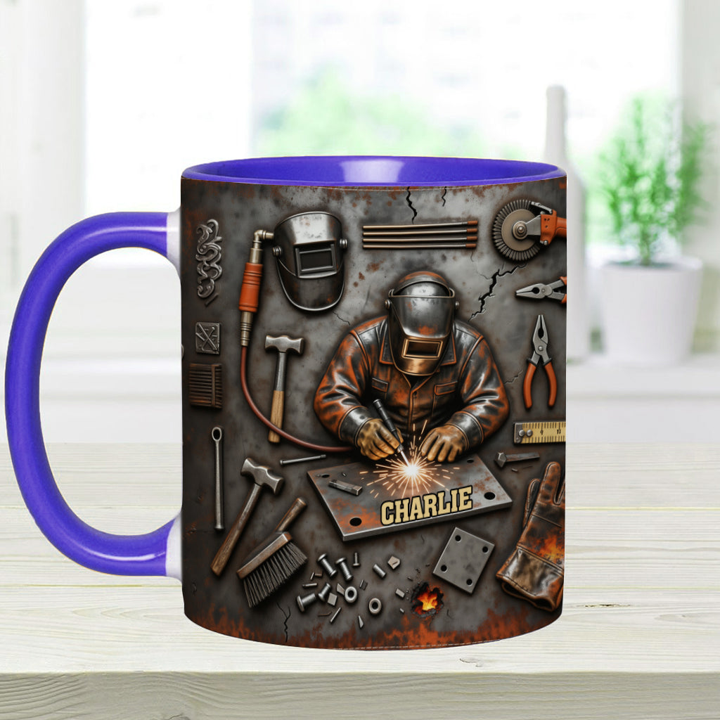 Strong Welder - Personalized Welder Accent Mug