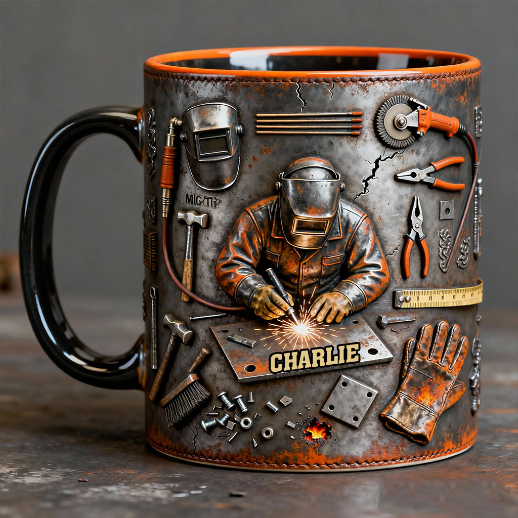 Strong Welder - Personalized Welder Accent Mug