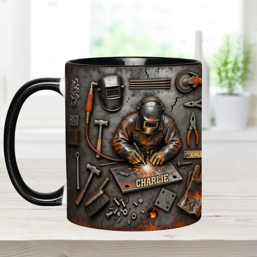 Strong Welder - Personalized Welder Accent Mug