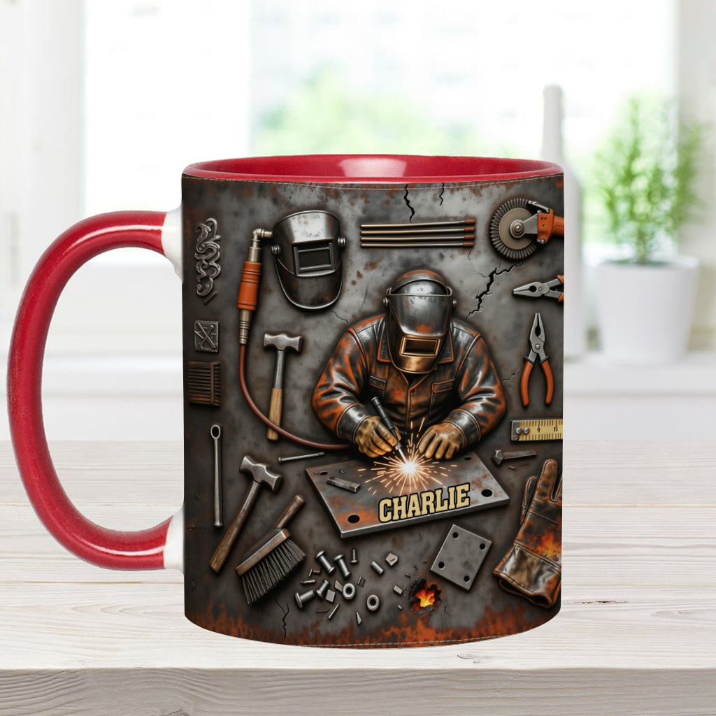 Strong Welder - Personalized Welder Accent Mug