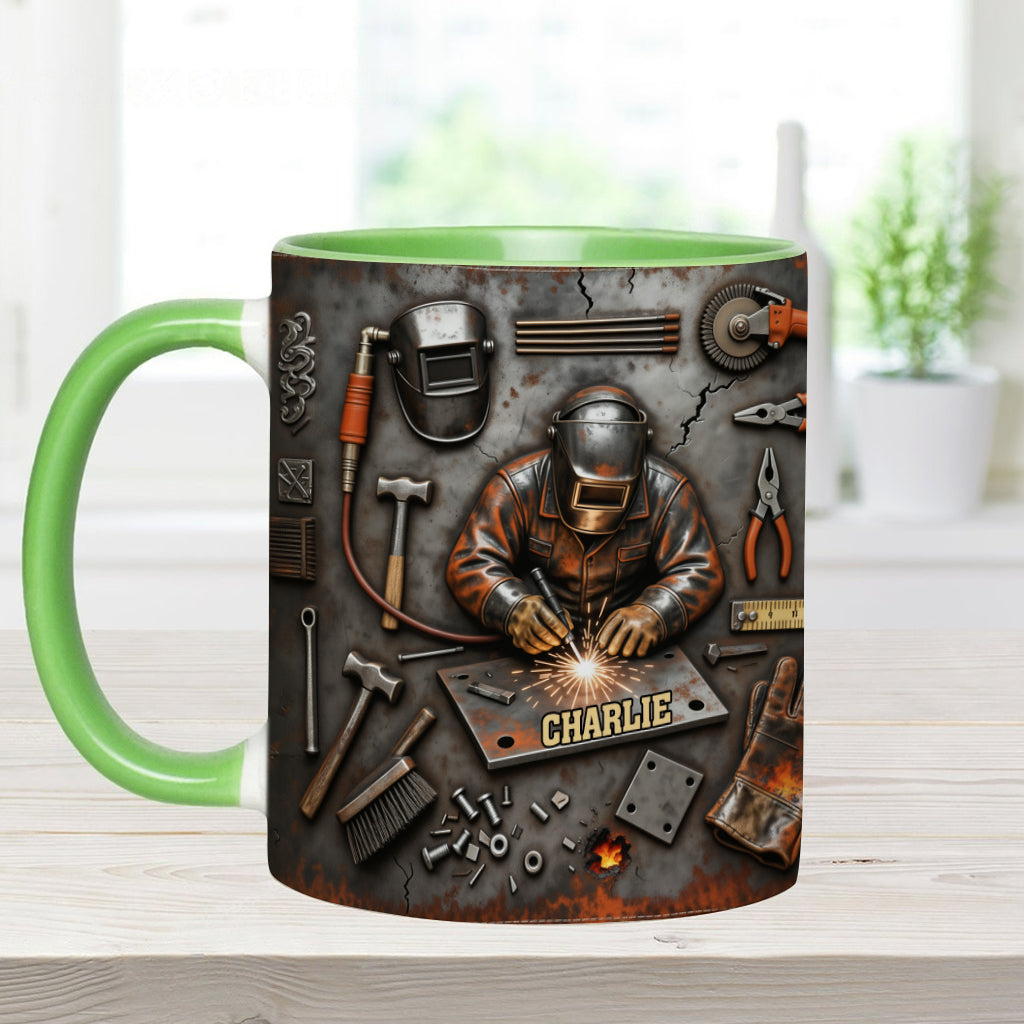 Strong Welder - Personalized Welder Accent Mug