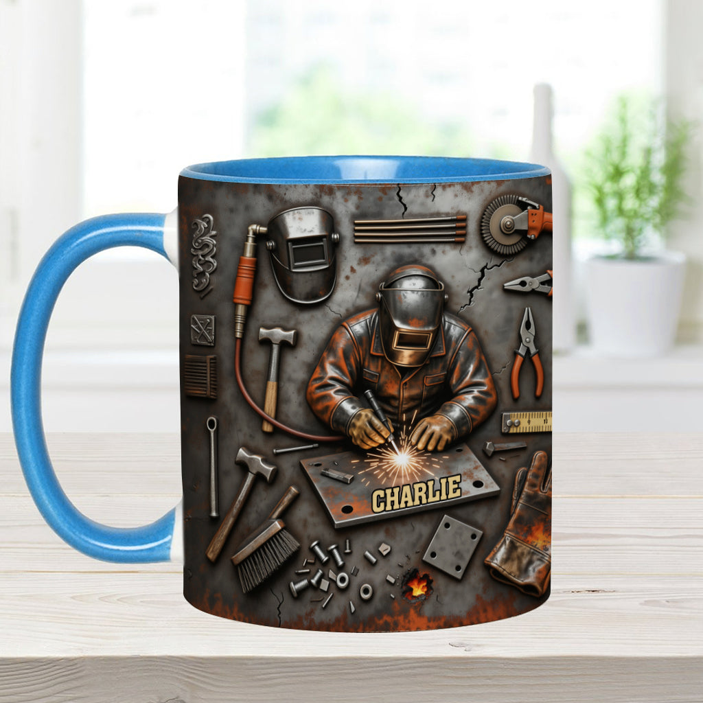 Strong Welder - Personalized Welder Accent Mug
