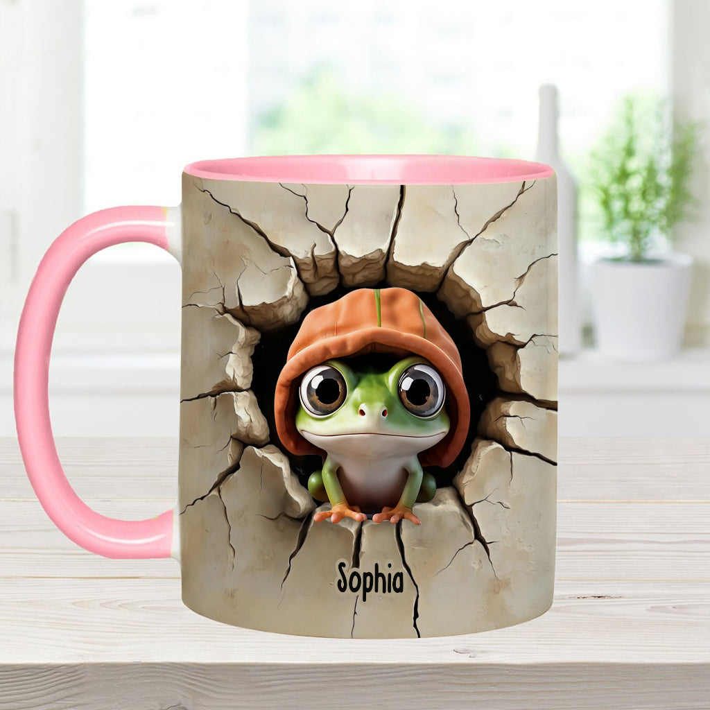 Niedlicher Frosch – Personalisierte Tasse mit Froschmotiv
