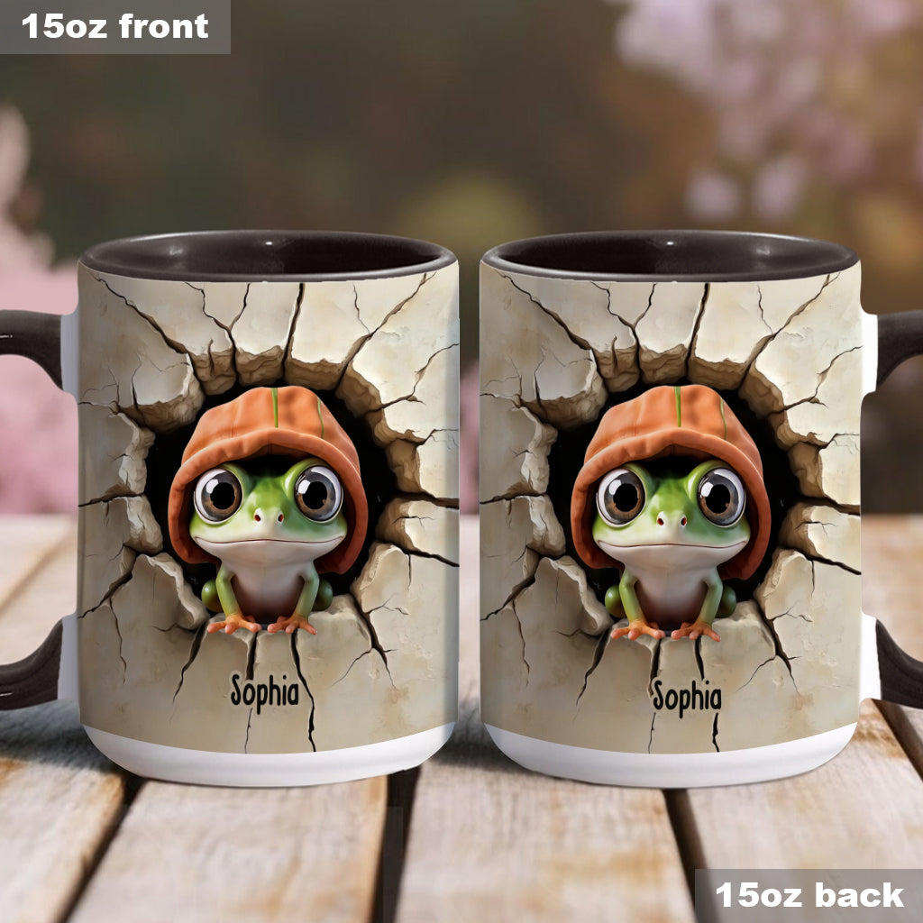 Niedlicher Frosch – Personalisierte Tasse mit Froschmotiv