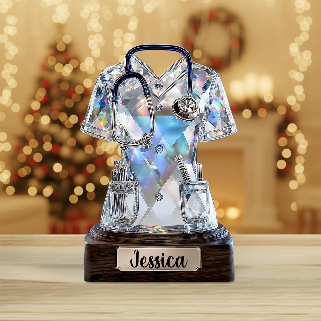 Love Nurse Life - Personalized Nurse Custom Shaped Acrylic Plaque