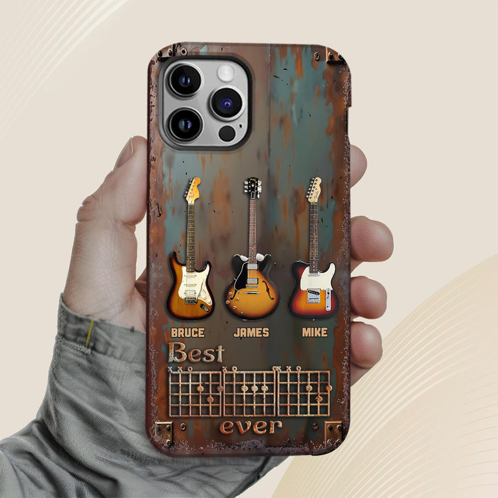 Best Guitar Dad Ever - Personalized Guitar Full Print Phone Case