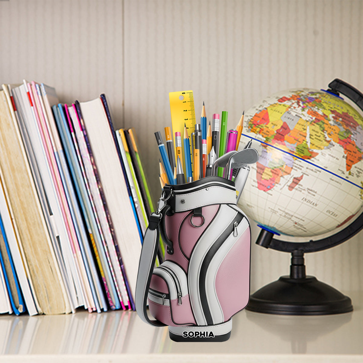 Golfer Life - Porte-stylo en bois personnalisé pour le golf