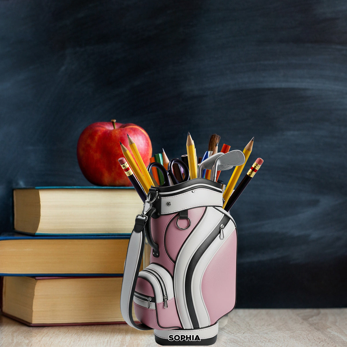 Golfer Life - Porte-stylo en bois personnalisé pour le golf