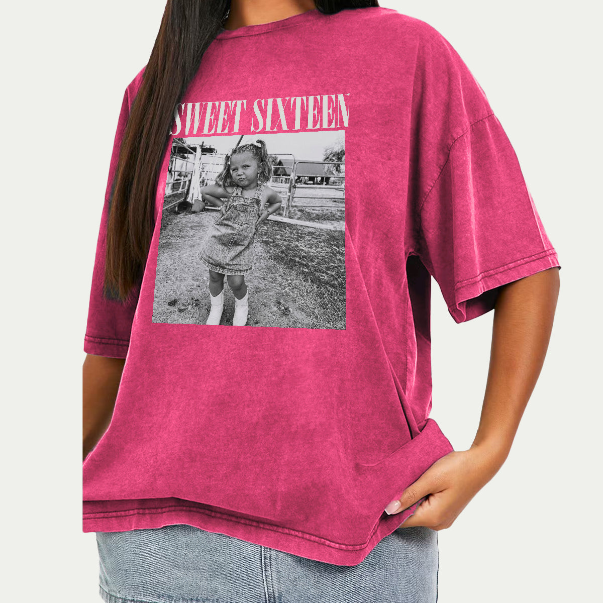Birthday Gift - Personalized Birthday Washed T-Shirt