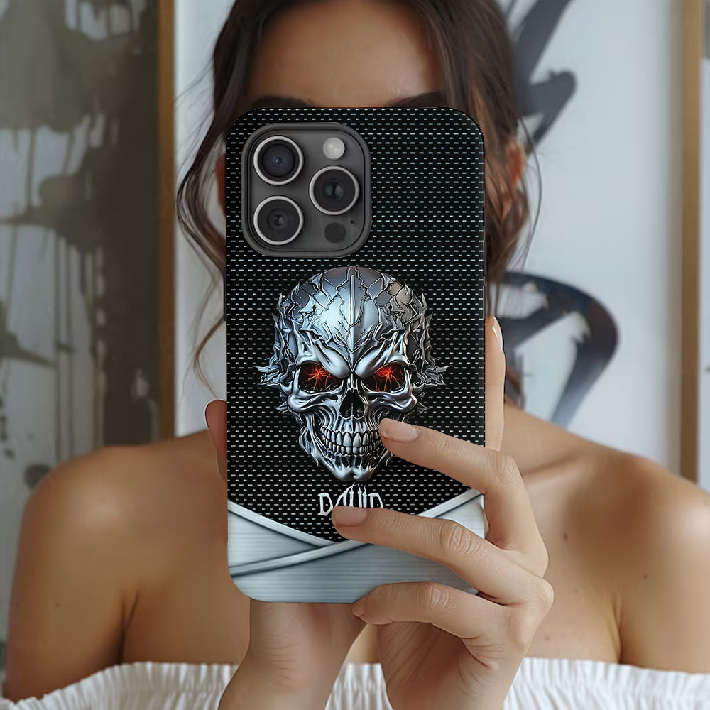Cool Skull - Personalized Skull Full Print Phone Case