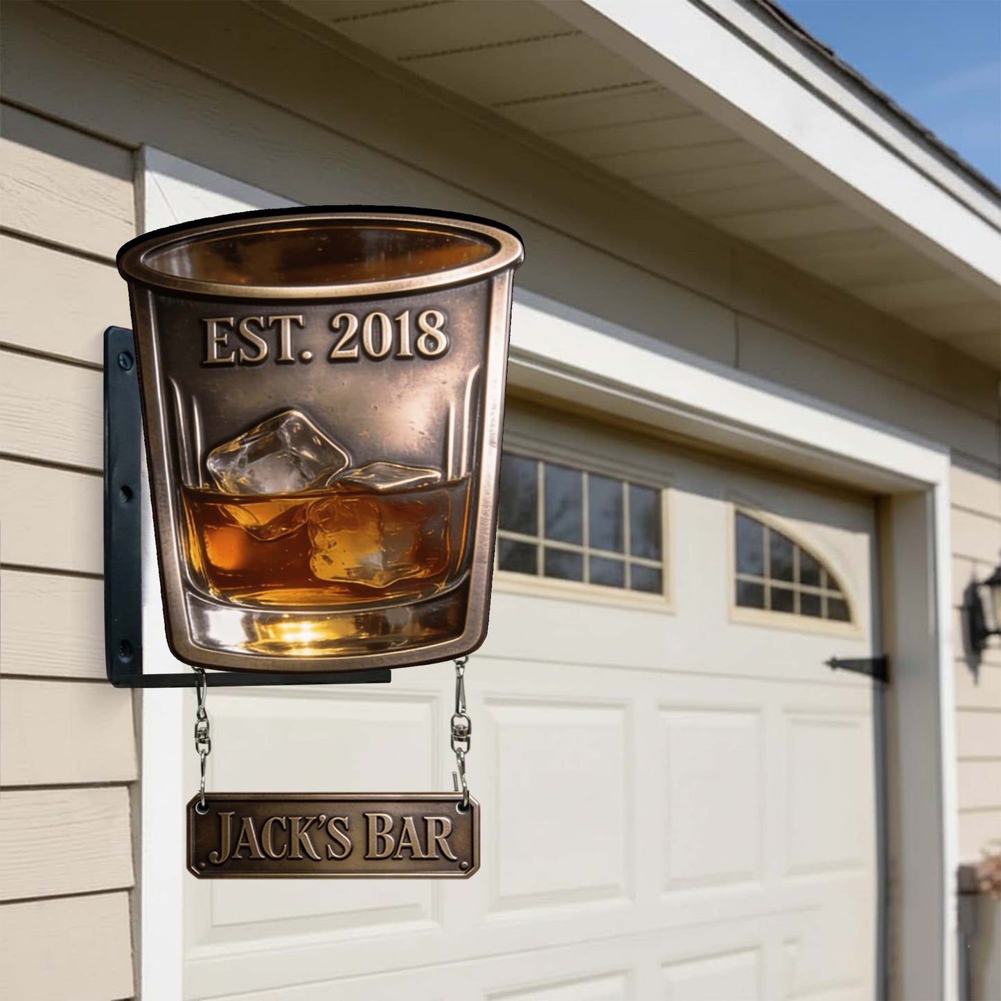 Whiskey Bar - Personalized Whisky Wooden Wall Mount Sign