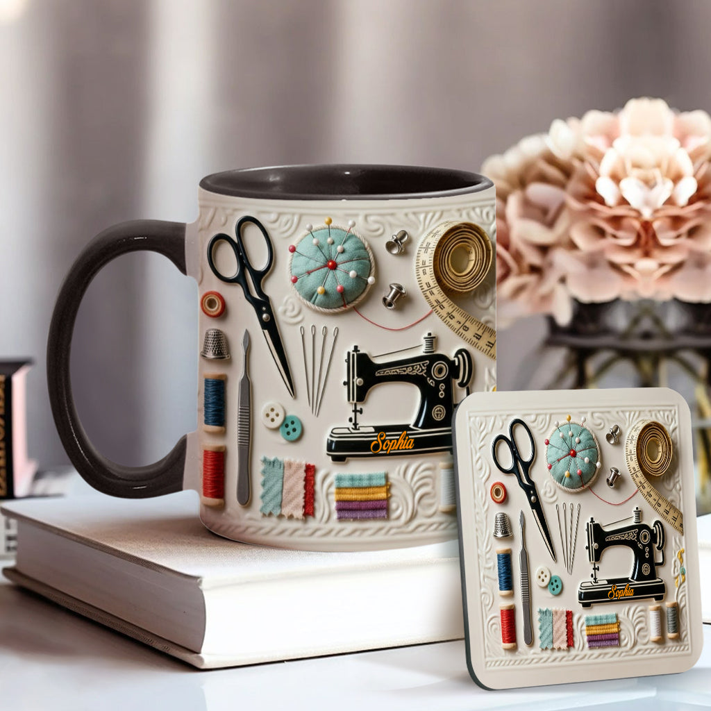 Love Sewing - Personalized Sewing Accent Mug