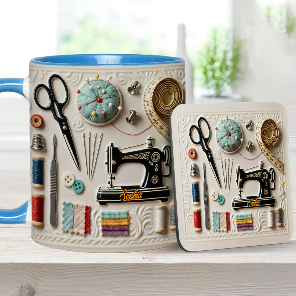 Love Sewing - Personalized Sewing Accent Mug