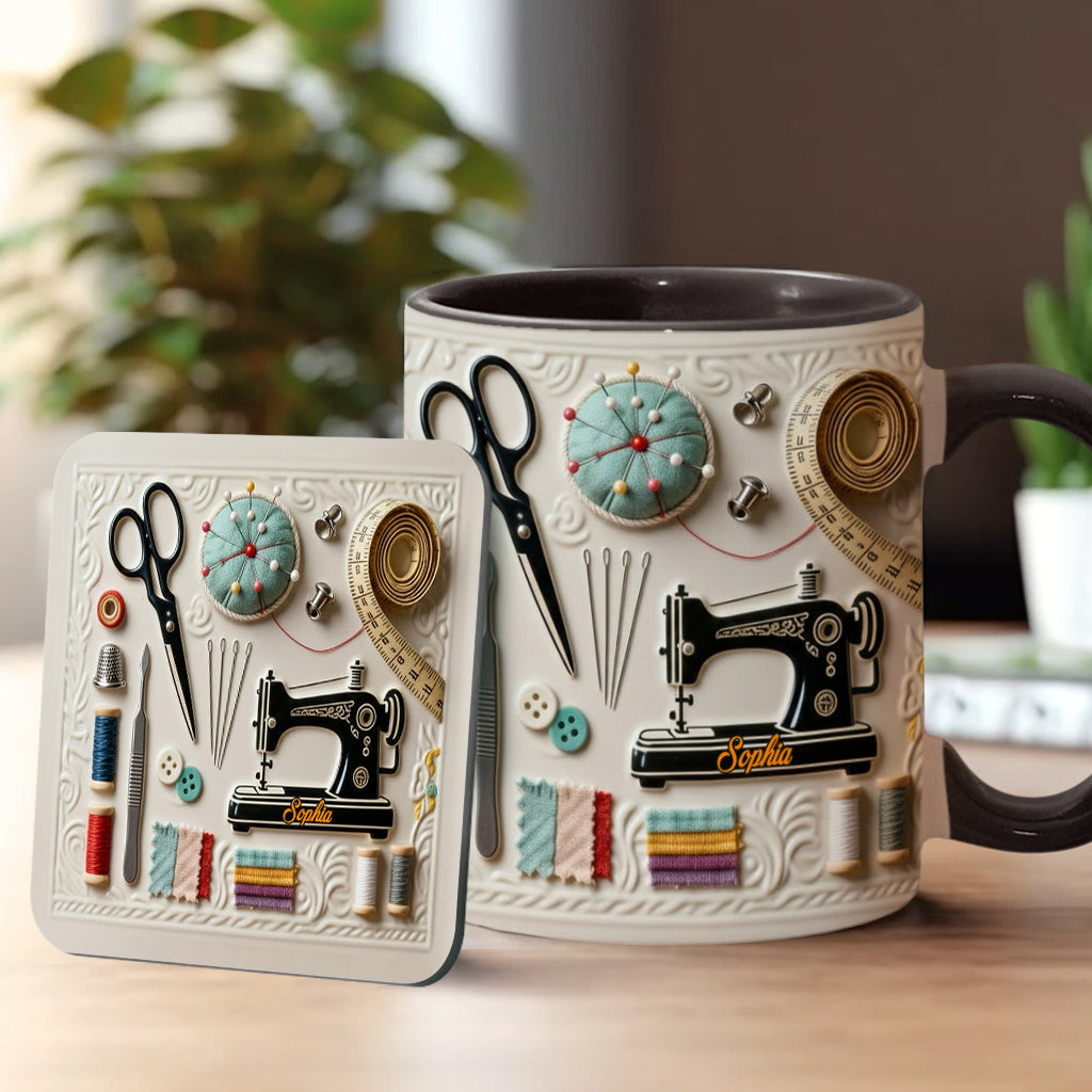 Love Sewing - Personalized Sewing Accent Mug