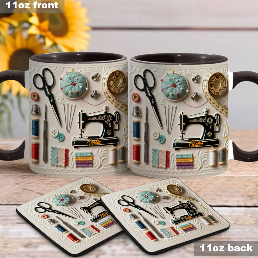 Love Sewing - Personalized Sewing Accent Mug